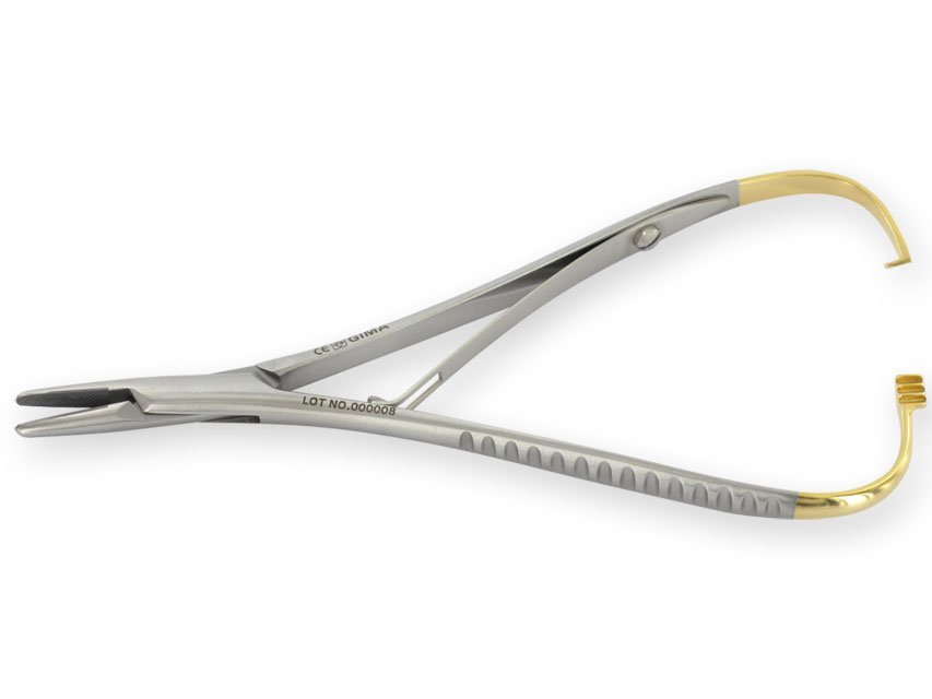 GOLD MATHIEU NEEDLE HOLDER - 20 cm