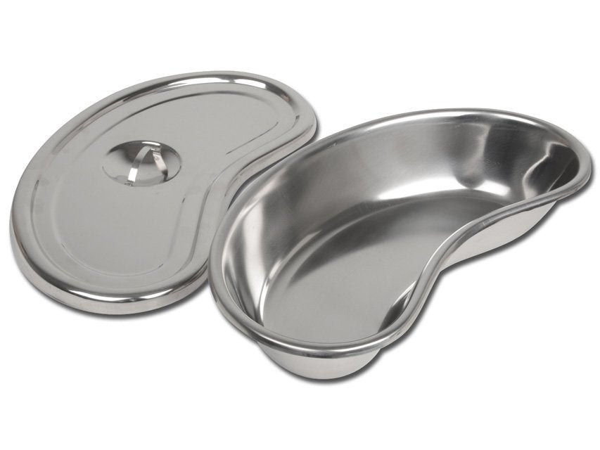 S/S KIDNEY DISH WITH LID - 309x149x59 mm