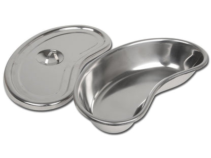 S/S KIDNEY DISH WITH LID - 309x149x59 mm
