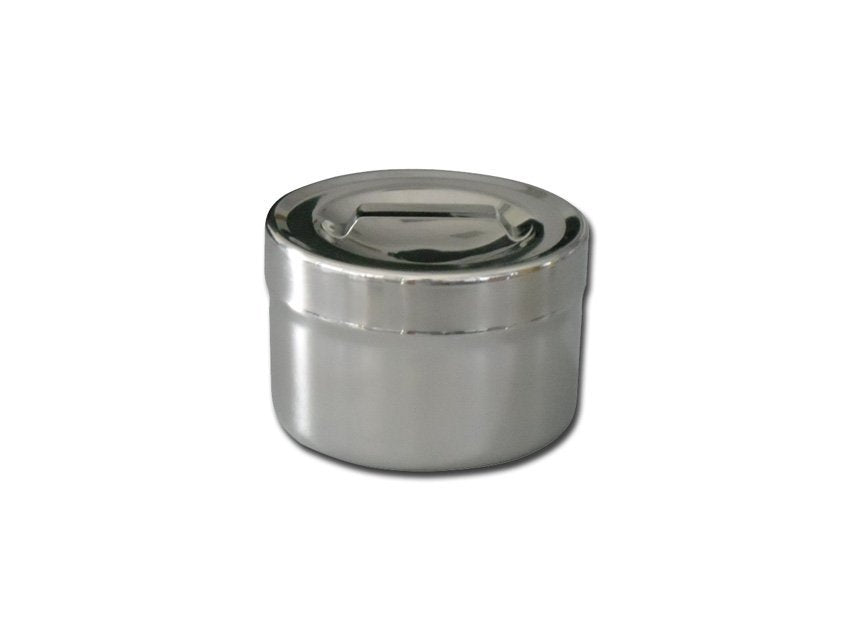 S/S DRESSING JAR 0.5 l with lid - diam.106x66 mm