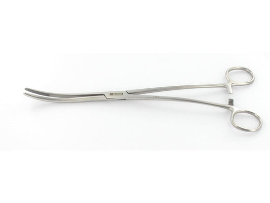 BOZEMAN FORCEPS - CURVED - 26 cm