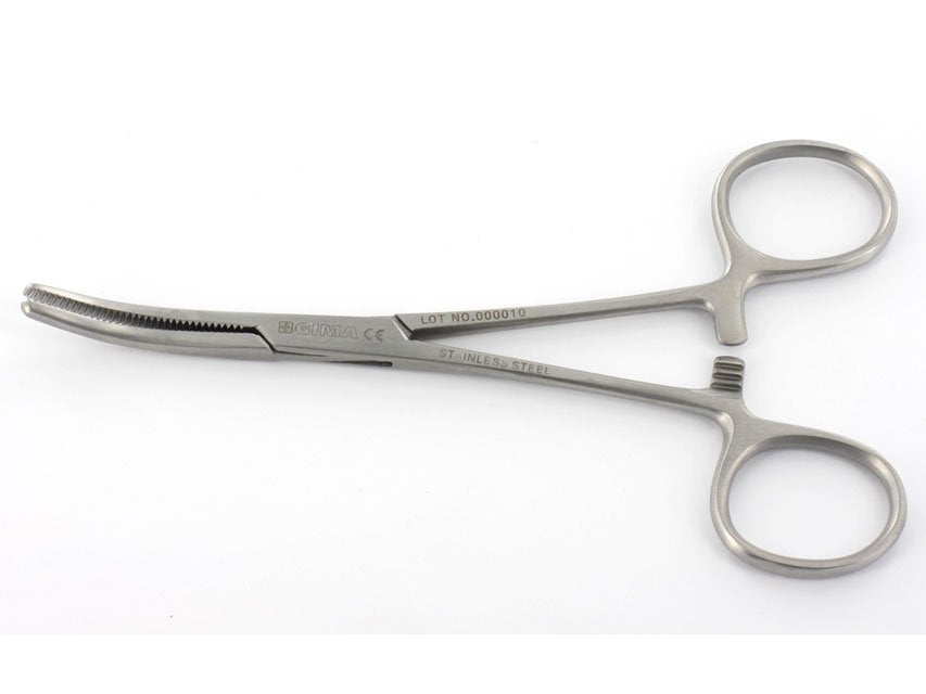 KLEMMER FORCEPS - curved- 20 cm