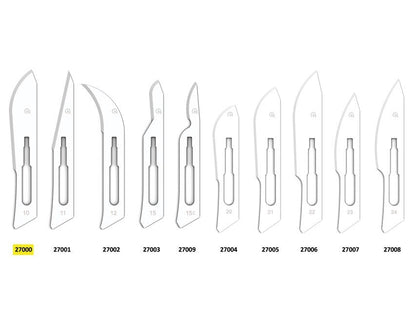 GIMA CARBON STEEL BLADES N. 10 - sterile