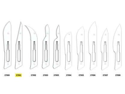GIMA CARBON STEEL BLADES N. 11 - sterile