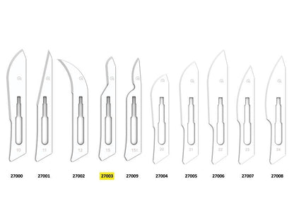 GIMA CARBON STEEL BLADES N. 15 - sterile