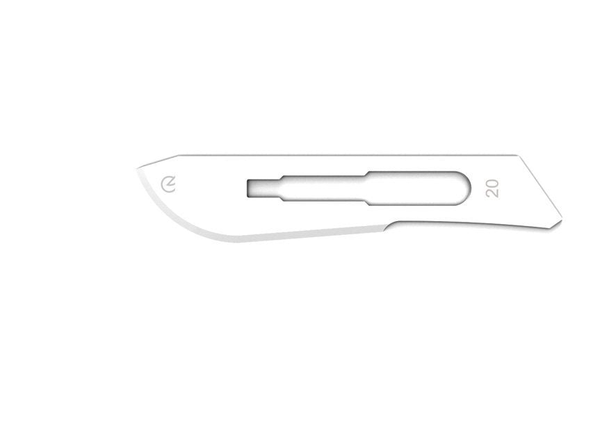 GIMA CARBON STEEL BLADES N. 20 - sterile