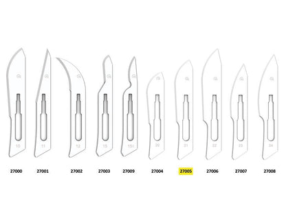 GIMA CARBON STEEL BLADES N. 21 - sterile