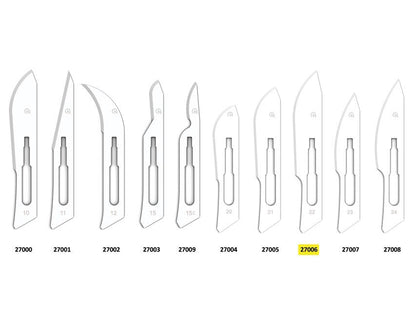 GIMA CARBON STEEL BLADES N. 22 - sterile