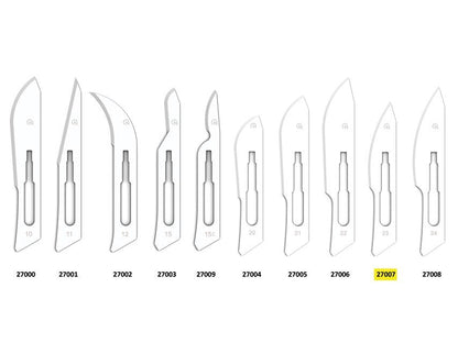 GIMA CARBON STEEL BLADES N. 23 - sterile