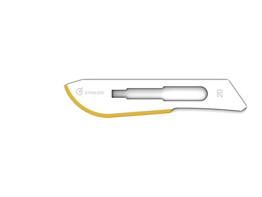 DIAMANTINE STAINLESS STEEL BLADES N. 20 - sterile