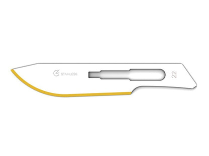 DIAMANTINE STAINLESS STEEL BLADES N. 22 - sterile