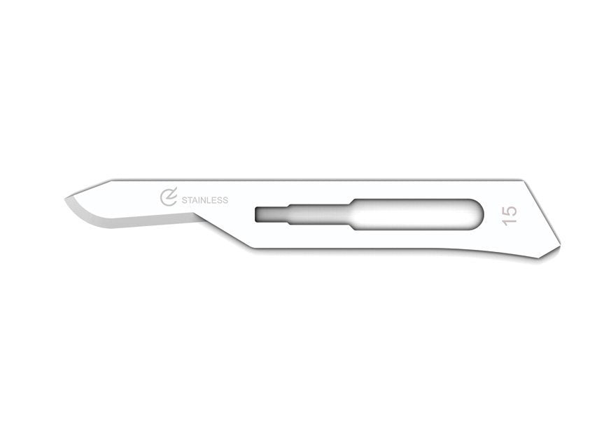 GIMA STAINLESS STEEL BLADES N. 15 - sterile