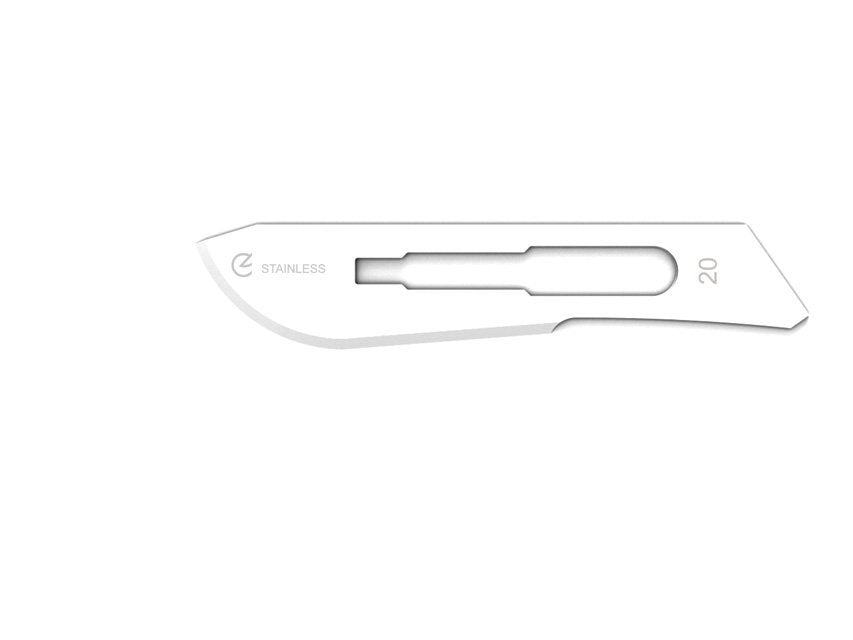 GIMA STAINLESS STEEL BLADES N. 20 - sterile