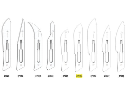 GIMA STAINLESS STEEL BLADES N. 21 - sterile
