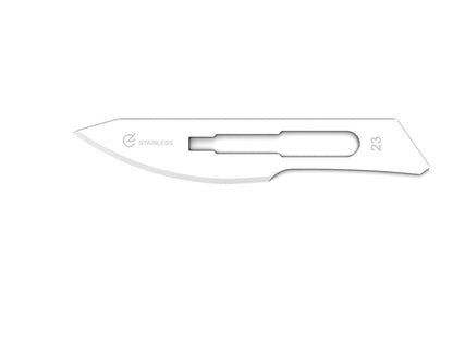 GIMA STAINLESS STEEL BLADES N. 23 - sterile