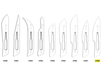 GIMA STAINLESS STEEL BLADES N. 24 - sterile