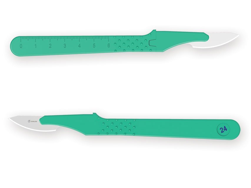GIMA DISPOSABLE SCALPELS N. 24 - sterile