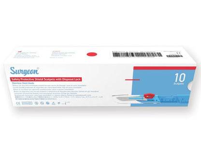 SAFETY PROTECTIVE SHIELD SCALPELS N. 15 - sterile