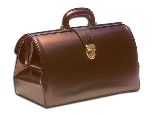 "SUPERTEXAS LEATHER" MEDICAL BAG - chestnut