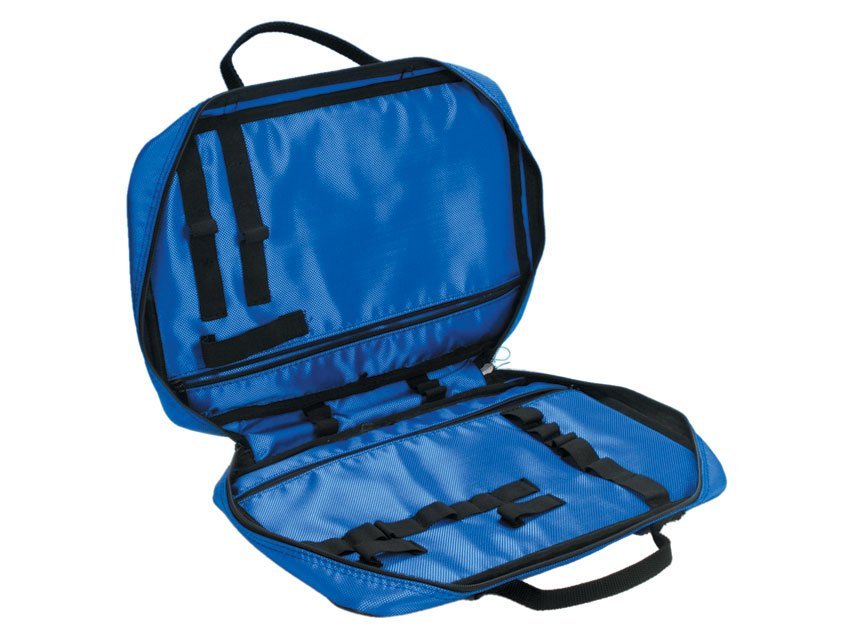 MEDICATION BAG - nylon blue - empty