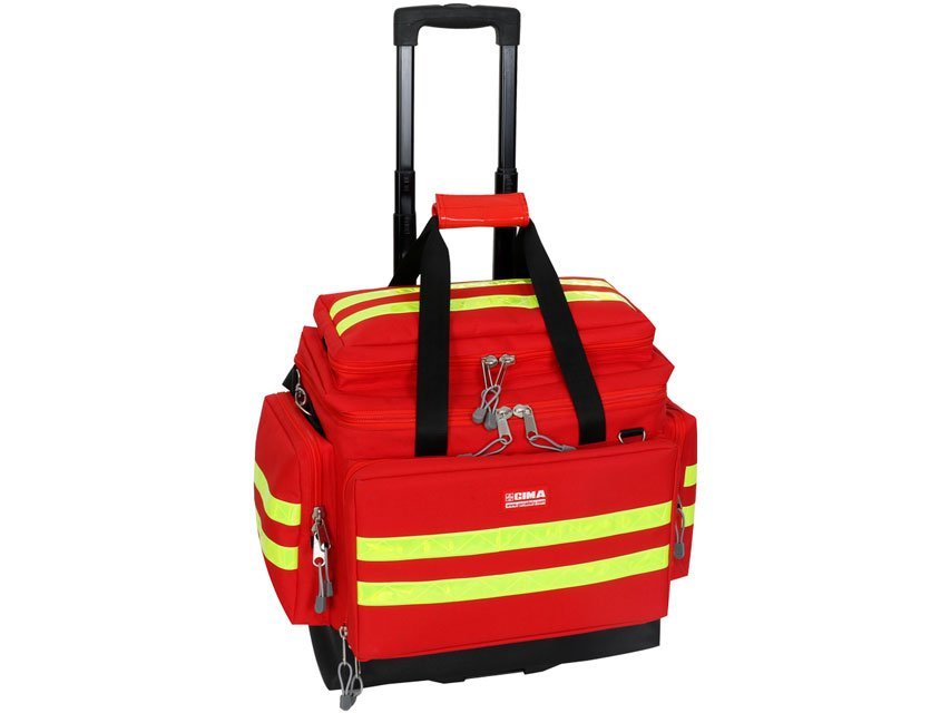 SMART TROLLEY BAG - medium - red