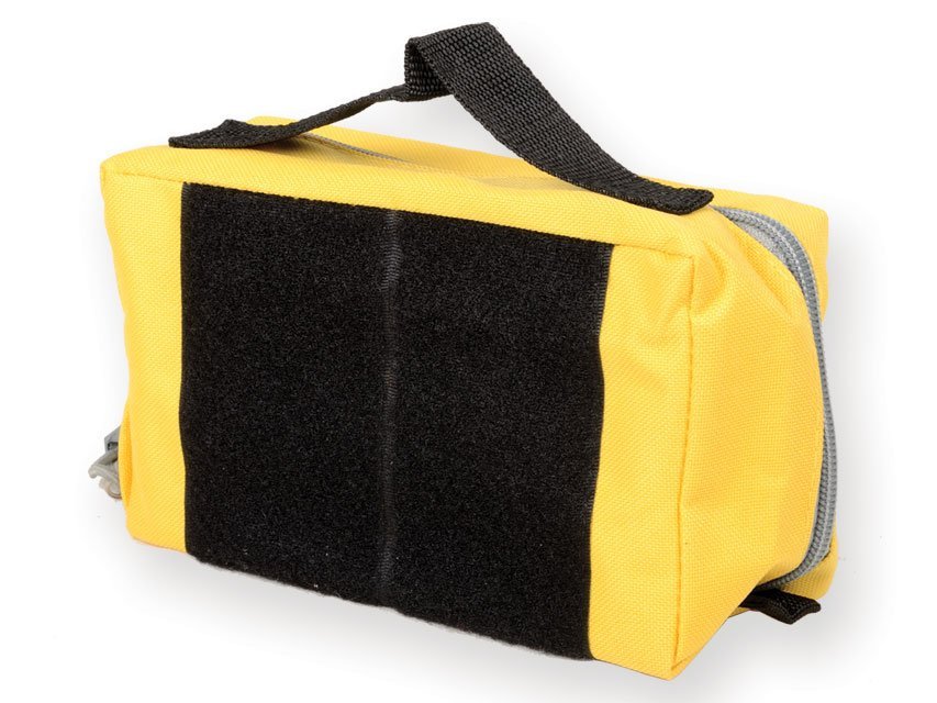 E1 RECTANGULAR POUCH with window and handle - yellow