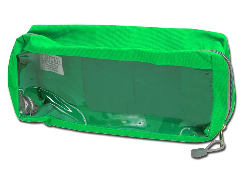 E2 RECTANGULAR BAG with window - green