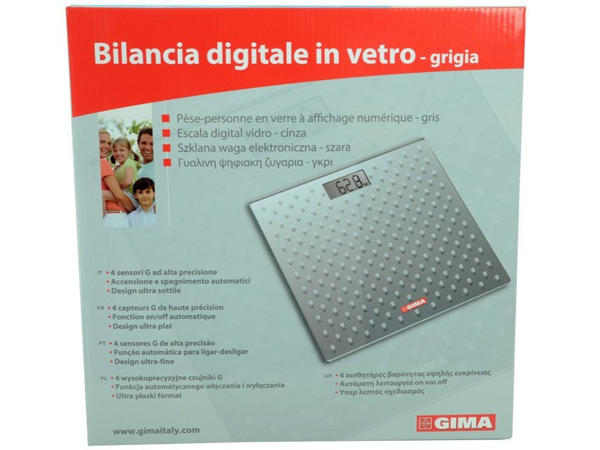 GLASS DIGITAL SCALE - grey
