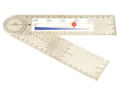 GONIOMETER with PAIN SCALE RULER