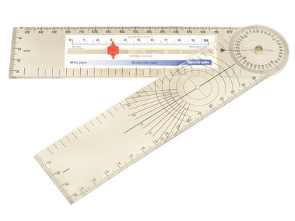 GONIOMETER with PAIN SCALE RULER