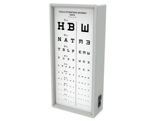 "MIXED DECIMAL" ILLUMINATED CHART 3 m