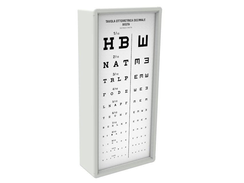 "MIXED DECIMAL" ILLUMINATED CHART 3 m