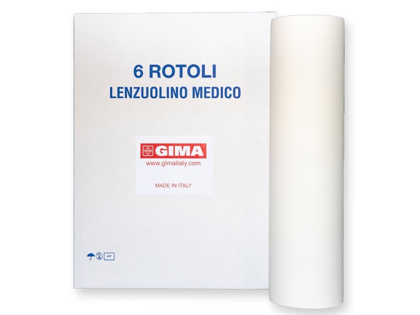 MICROEMBOSSED GLUED 2 PLIES COUCH ROLL - 80m x 59cm - perf.190 cm