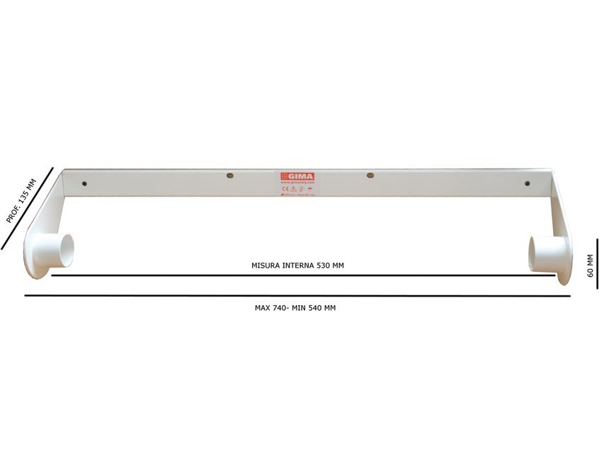 COUCH ROLL HOLDER for standard treatment tables