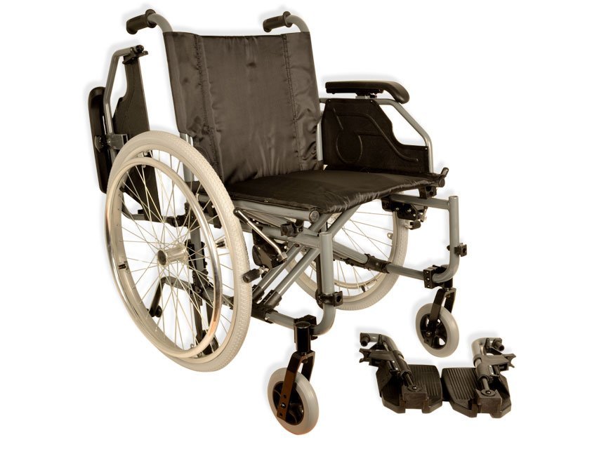 KING ALUMINIUM FOLDING WHEELCHAIR