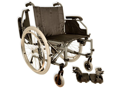 KING ALUMINIUM FOLDING WHEELCHAIR