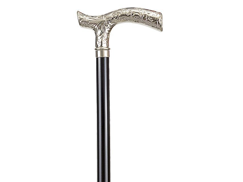 LEONARDO WOOD STICK - metal engraved "T" handle