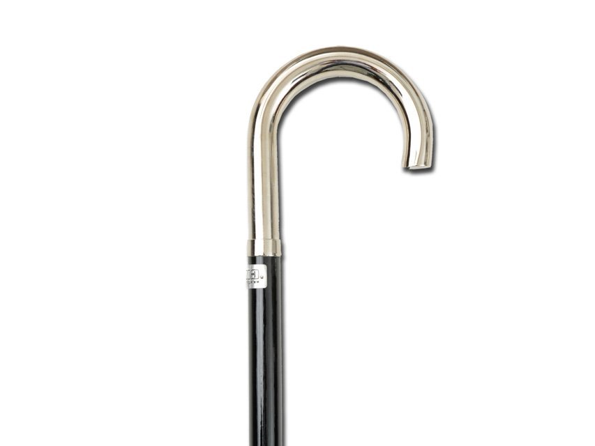 LEONARDO WOOD STICK - metal - curved handle
