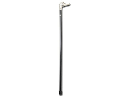 WOOD STICK - chromed "DUCK" handle