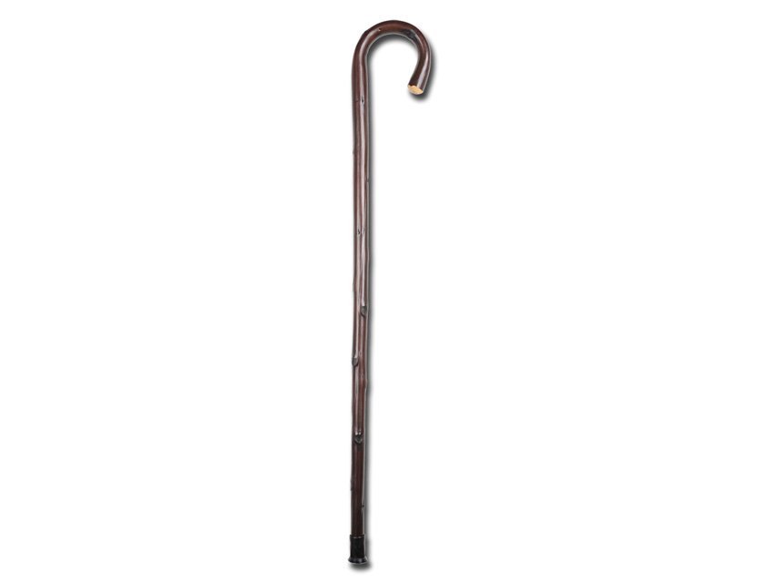 CROOK WOODEN STICK - chestnut