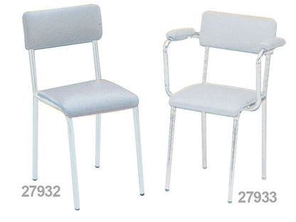 CHAIR - padded seat - grey
