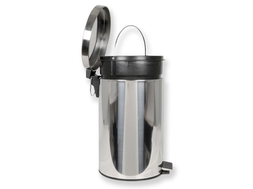 WASTE BIN 70 l with pedal - stainless steel
