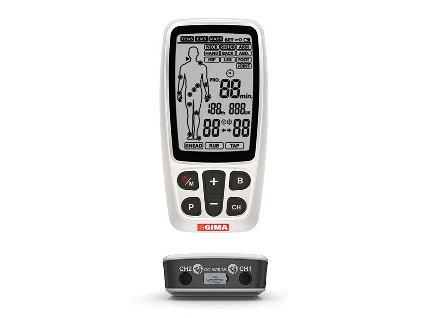 GIMA-CARE TENS/EMS - 2 channels - 60 programmes