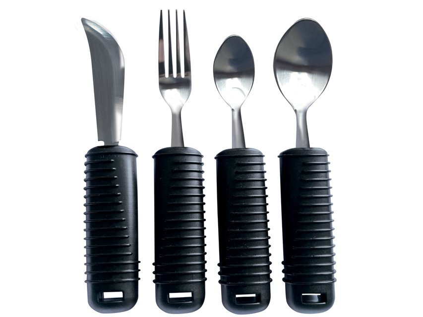 CUTLERY SET (fork, knife, small and large spoon)