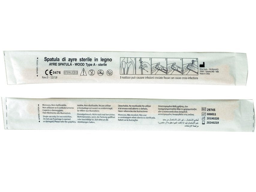 AYRE SPATULA - WOOD Type A - sterile