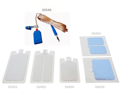 CONNECTION CABLE FOR PLATES (30490-30495) - plug 6.3 mm with spacer - 5 m