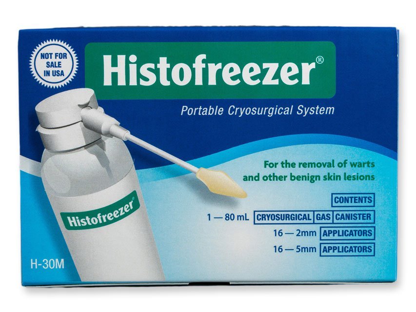 HISTOFREEZER MIX MINI - bottle 80 ml + 16 applicators 2 mm, 16 applicators 5 mm