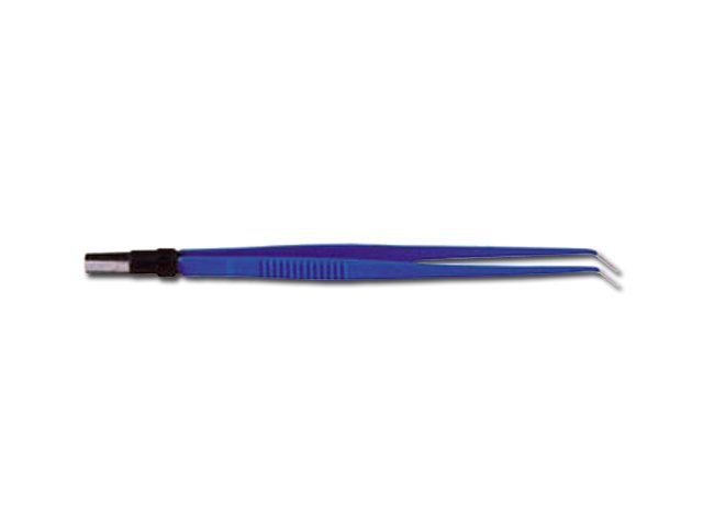 EU STRAIGHT FORCEPS 15 cm - angled 0.5 mm point