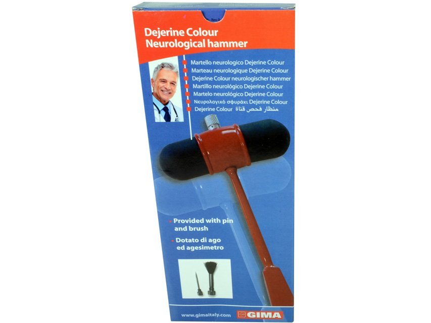 DEJERINE COLOUR - neurological hammer - red