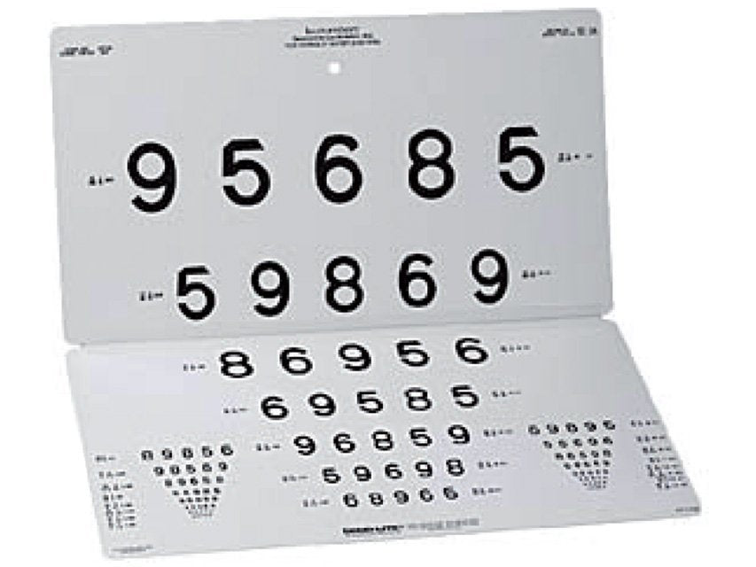 LEA NUMBERS 15-LINE DISTANT CHART - 3 m (10 feet)